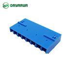 LC 8 Ports One Piece Type Low Insertion Loss Blue LC Fiber Optic Adapter