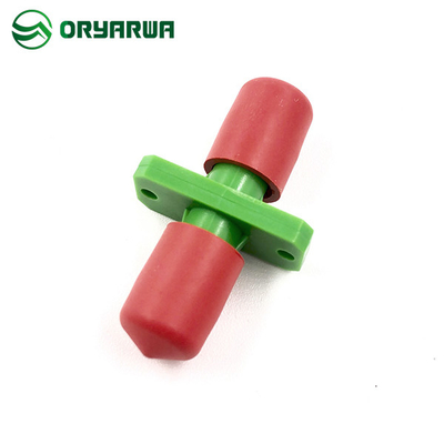 Plastic Material Red Dust Cap ST Fiber Optic Adapter For CATV FTTX